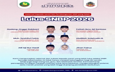 Siswa MA Pembangunan Kikil Pacitan Borong Kelulusan SNBP dan SPAN-PTKIN 2026: Bukti Kualitas Madrasah di Kancah Nasional