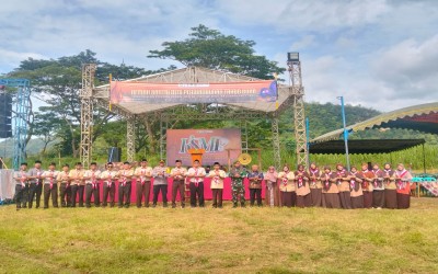 Sinergi Lembaga, Kepala MA Pembangunan Hadiri Pembukaan Perkemahan Santri MTs Pembangunan pondok pesantren AL-FATTAH KIKIL ARJOSARI PACITAN